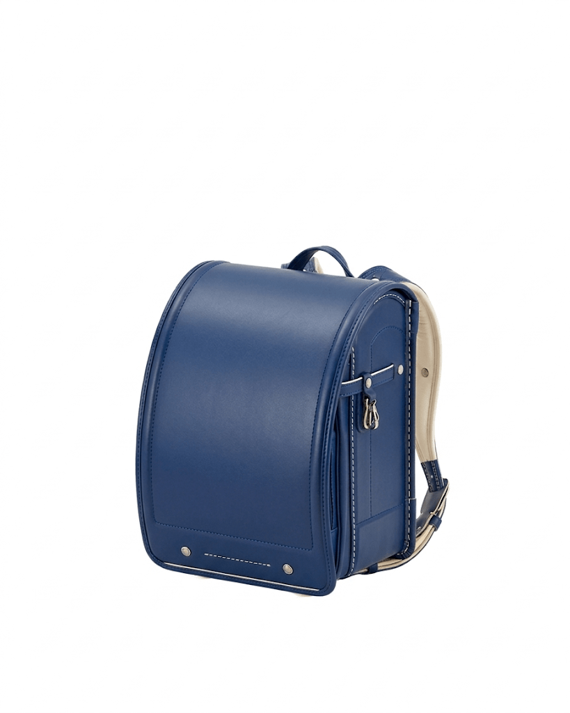 Blue backpack on a white background
