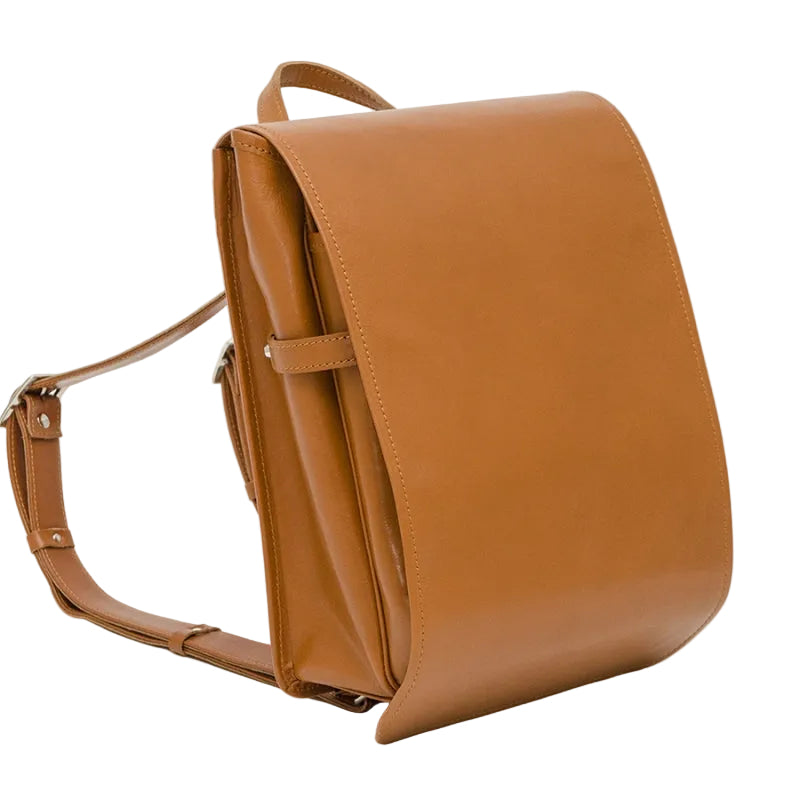 Zen Quality Backpacks Sofurilla Adult Series in Camel Tan - Japanese Heritage Leather Randoseru for Professionals"